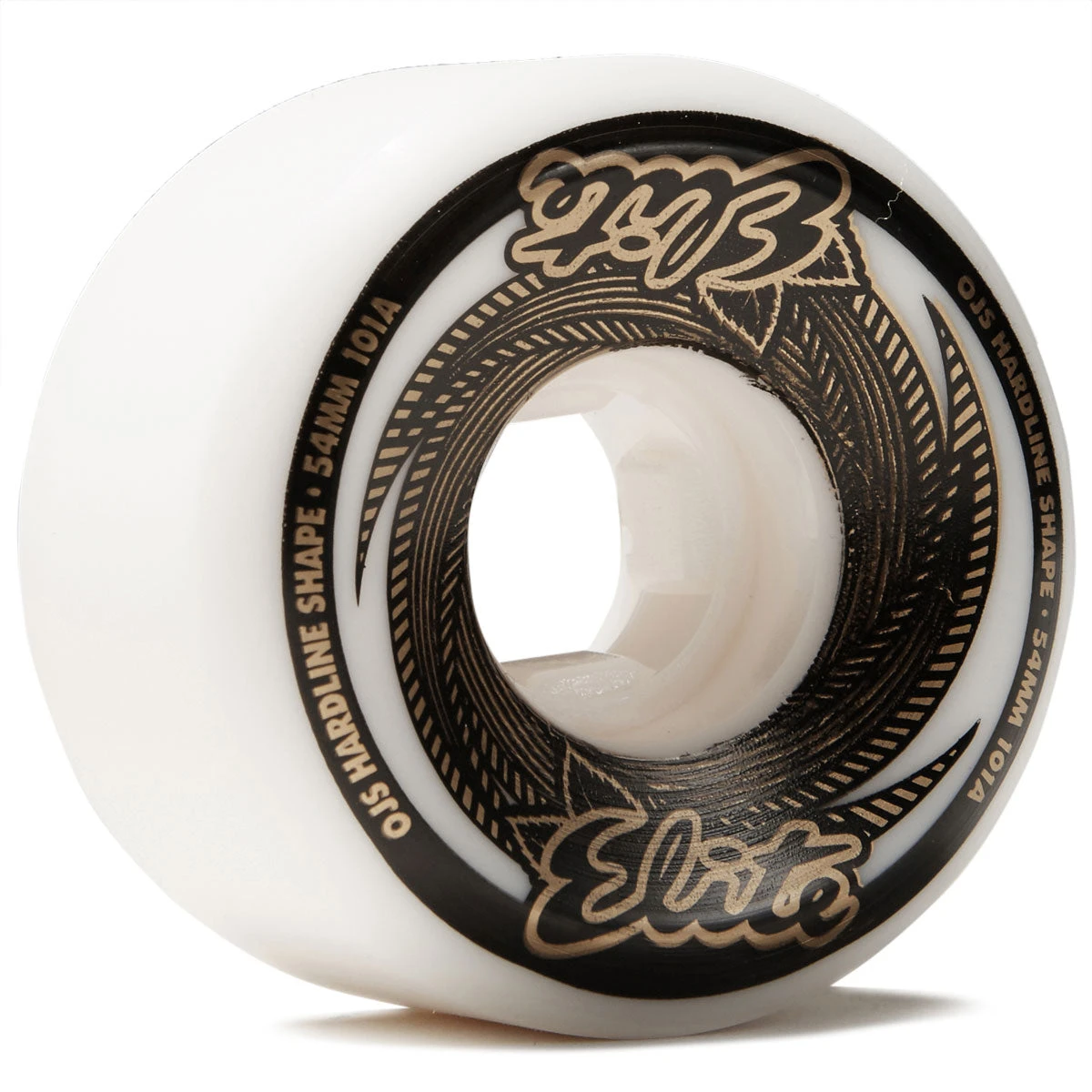 OJ Elite Hardline 101a Skateboard Wheels - White/Gold - 54mm 3 OJ Elite Hardline 101a Skateboard Wheels - White/Gold - 54mm