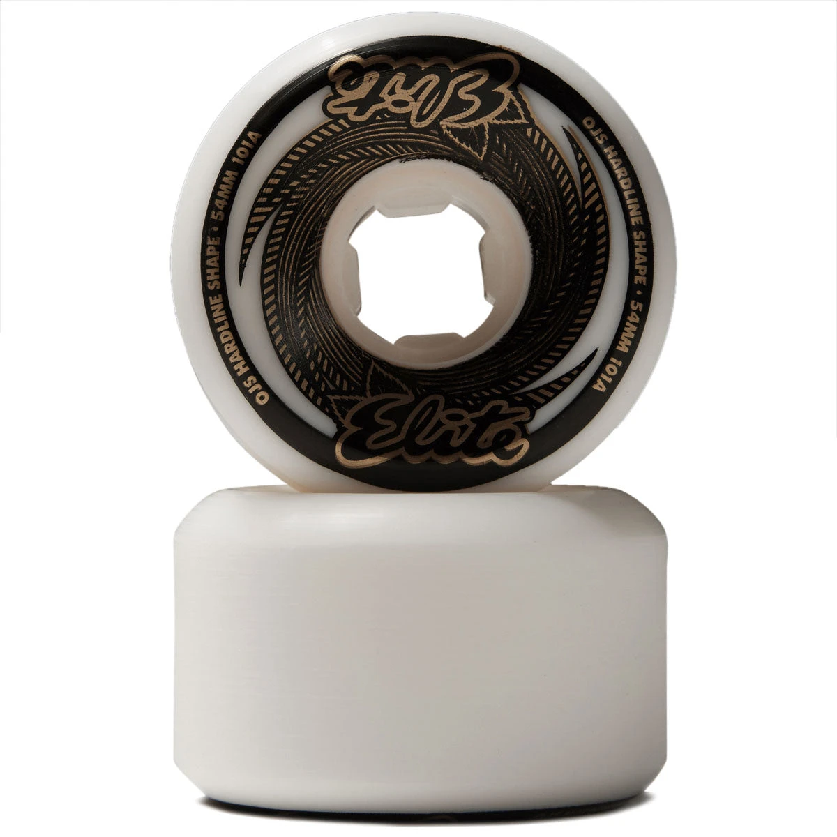 OJ Elite Hardline 101a Skateboard Wheels - White/Gold - 54mm 4 OJ Elite Hardline 101a Skateboard Wheels - White/Gold - 54mm - Image 2