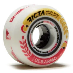 Ricta Desarmo Speedrings Wide 101a Skateboard Wheels - White - 53mm