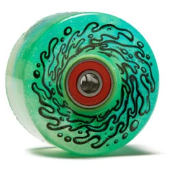Slime Balls Light Ups OG Slime 78a Skateboard Wheels - Blue/Green Glitter - 60mm