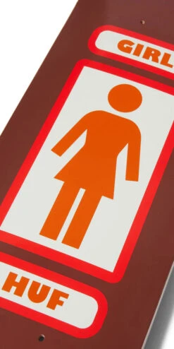 Huf X Girl Huf Og Skateboard Deck - Brown -Powell Peralta Store 196377060300 3