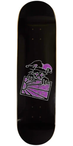Rassvet Clown Logo Skateboard Deck - Black - 8.375"