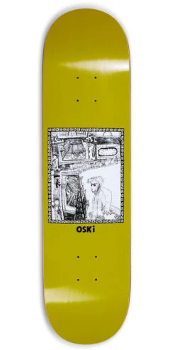 Polar Oskar Rosenberg Gorilla King Skateboard Deck - Olive - 8.00"