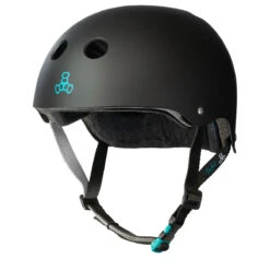 Triple Eight Certified Sweatsaver Tony Hawk Helmet - Black Rubber