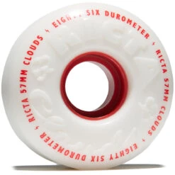 Ricta Clouds 86a Skateboard Wheels - Red - 57mm