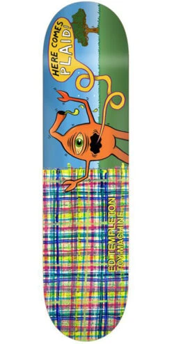 Toy Machine Templeton Plaid Skateboard Deck - 8.50"