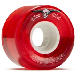 Powell Peralta Powell-Peralta Clear Cruisers 80A Skateboard Wheels - Red - 55mm