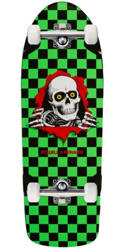 Powell Peralta Powell-Peralta O.G. Ripper Checker '13' Skateboard Complete - Green/Black - 10.00"