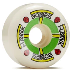 Bones Hawk T-Bones II 84b P5 Sidecut Skateboard Wheels - White - 60mm