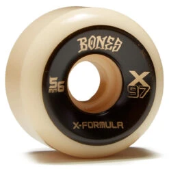 Bones X Formula 97a V6 Wide-Cut Skateboard Wheels - White - 56mm