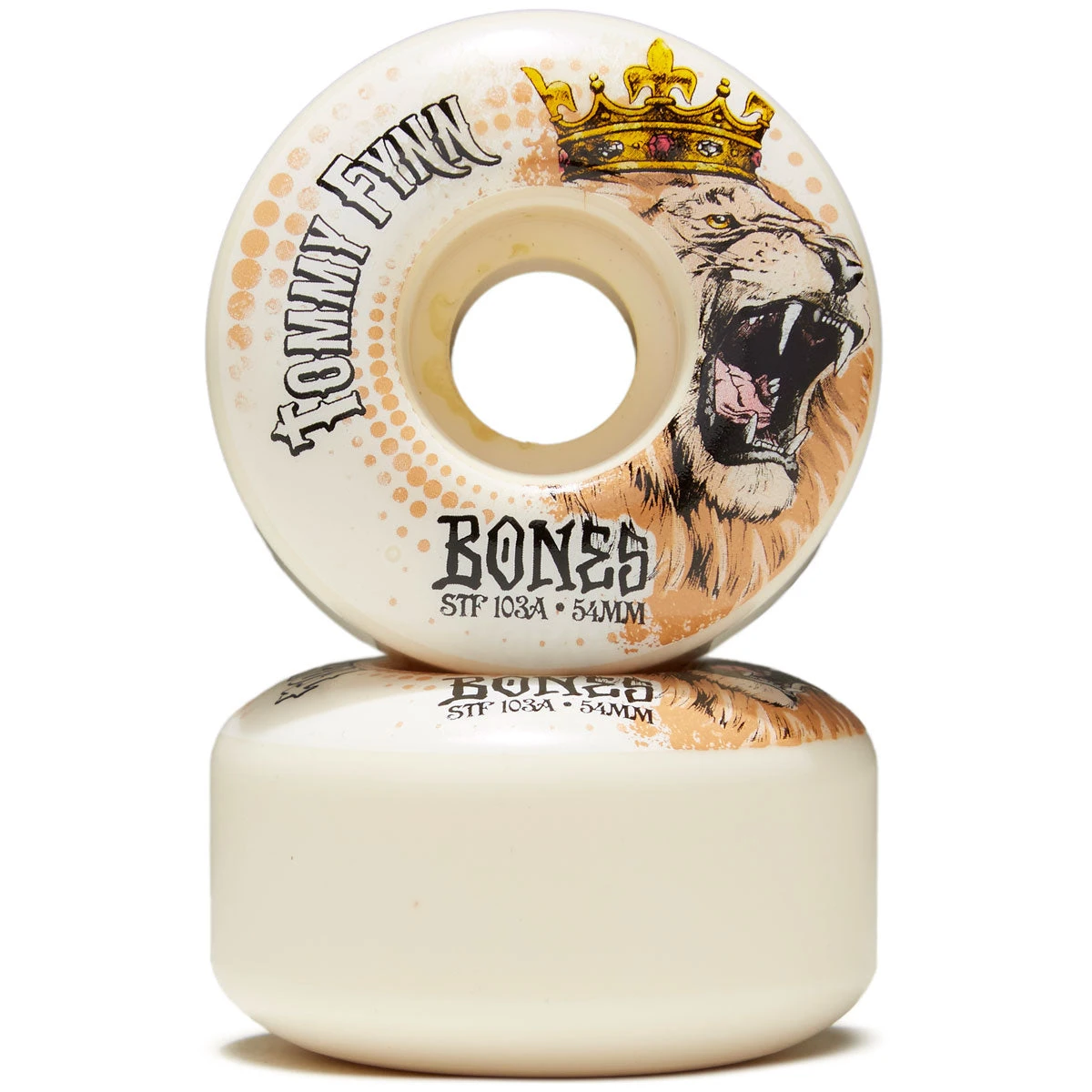 Bones Tommy Fynn Lion Heart 103a V1 Standard Skateboard Wheels - 54mm 4 Bones Tommy Fynn Lion Heart 103a V1 Standard Skateboard Wheels - 54mm - Image 2