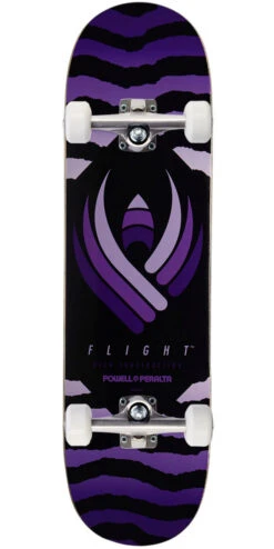 Powell Peralta Powell-Peralta Flight Safari Shape 244 Skateboard Complete - Purple - 8.50"