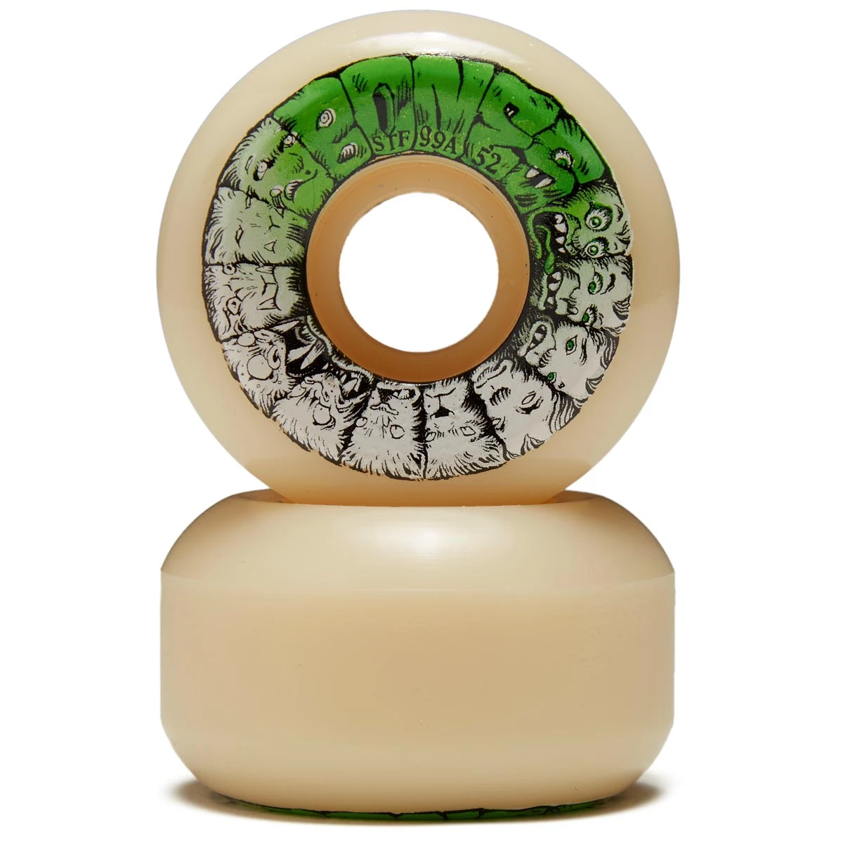 Bones Weird Wolf STF 99a V5 Sidecut Skateboard Wheels - 52mm 4 Bones Weird Wolf STF 99a V5 Sidecut Skateboard Wheels - 52mm - Image 2