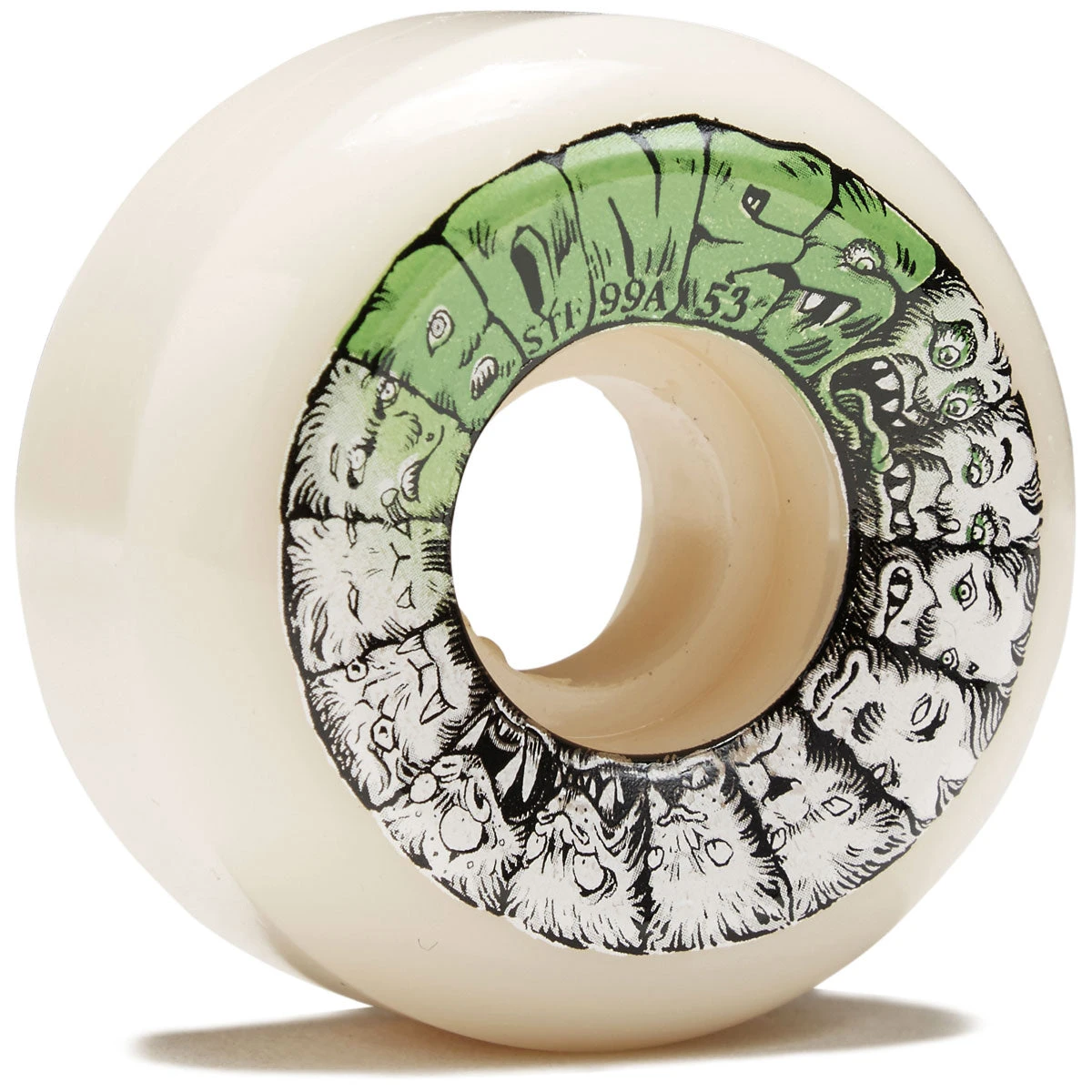 Bones Weird Wolf STF 99a V5 Sidecut Skateboard Wheels - 53mm 3 Bones Weird Wolf STF 99a V5 Sidecut Skateboard Wheels - 53mm