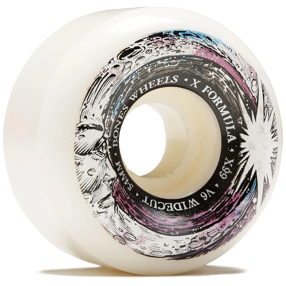 Bones X-Formula Moon Beam 99a V6 Wide Cut Skateboard Wheels - 54mm 3 Bones X-Formula Moon Beam 99a V6 Wide Cut Skateboard Wheels - 54mm