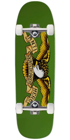 Anti-Hero Team Shaped Eagle Green Giant Skateboard Complete - Green - 9.56"