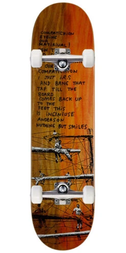 Krooked Manderson Xerox Skateboard Complete - Orange - 8.06"