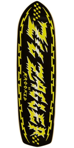 Krooked Zig Zagger By Sam D. Skateboard Deck - Black - 8.62"