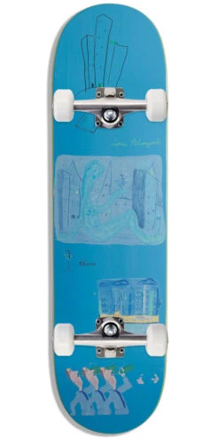 There Nadair James One More Drink Skateboard Complete - Blue - 8.50"