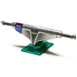 Venture O.G. V-lights Hi Skateboard Trucks - Polished/Green - 5.2"