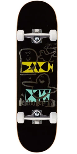 Krooked Cernicky Hey! Skateboard Complete - Black - 8.50"