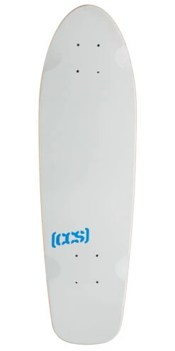 CCS Logo Cruiser Skateboard Deck - White