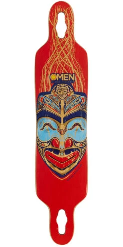 Omen Native American Mask 41" Drop Thru Flex Longboard Deck