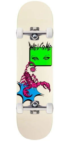 Welcome Mace On A Evil Twin Skateboard Complete - Bone - 8.25"