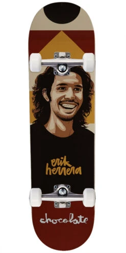 Chocolate Herrera Hecox Portrait Skateboard Complete - 8.25"
