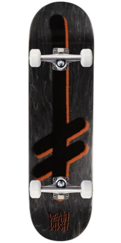 Deathwish Gang Logo Skateboard Complete - Black/Orange - 8.475"
