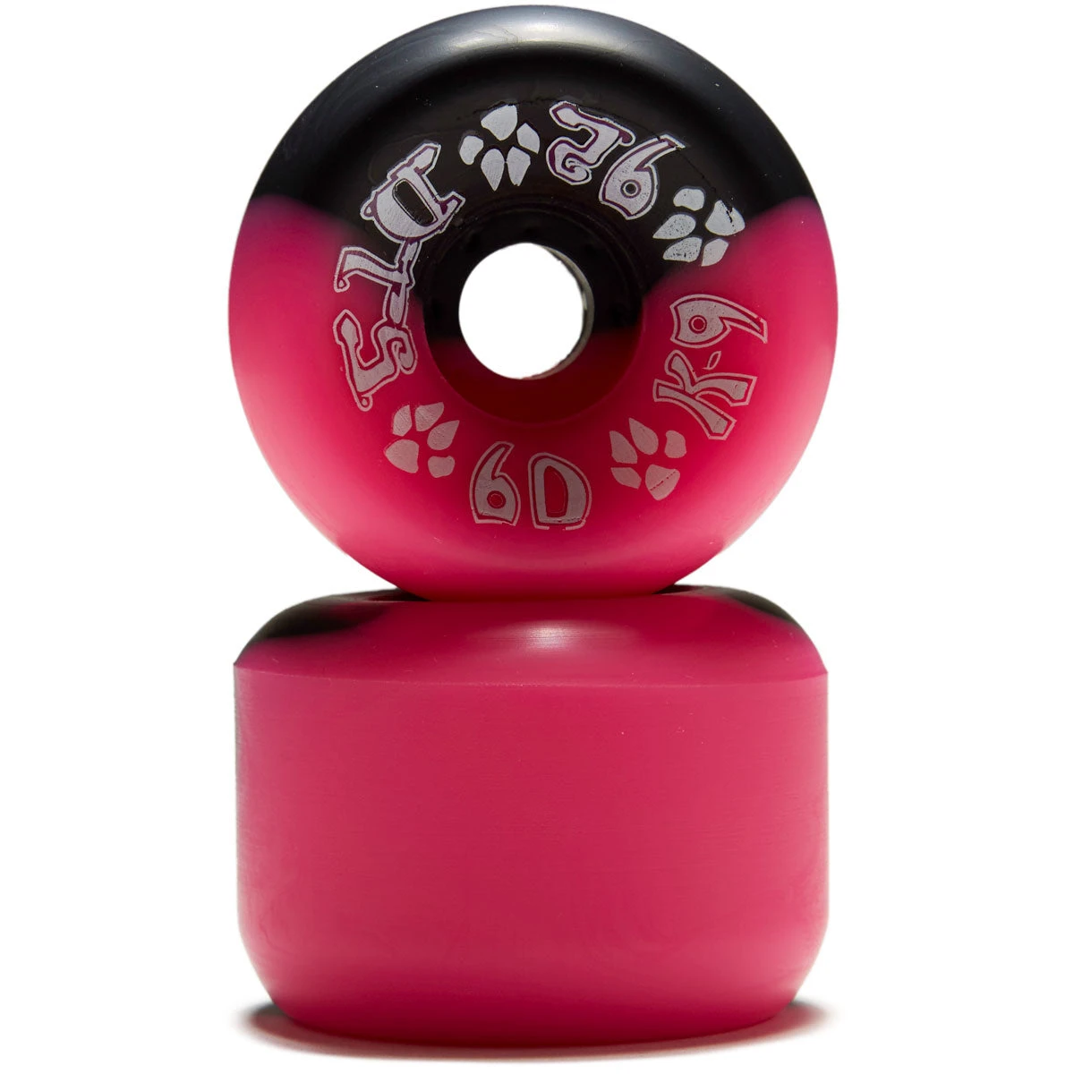 Dogtown K-9 92a Skateboard Wheels - Black/Pink - 60mm 4 Dogtown K-9 92a Skateboard Wheels - Black/Pink - 60mm - Image 2