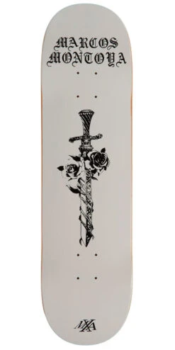 Maxallure Montoya Dagger Skateboard Deck - White - 8.375"