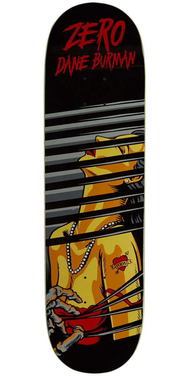 Zero Burman Stalker Skateboard Deck - 8.50" 3 Zero Burman Stalker Skateboard Deck - 8.50"