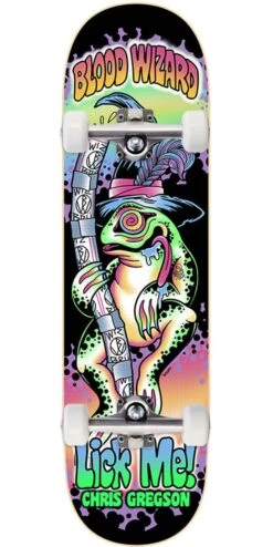 Blood Wizard Lick Me Gregson Skateboard Complete - 8.625"