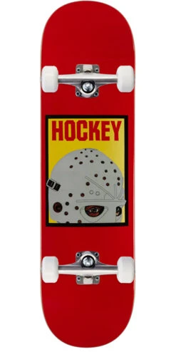 Hockey Half Mask Skateboard Complete - Red - 8.50"