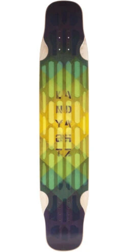 Landyachtz Hollowtech Stratus Blue Super Flex Longboard Deck